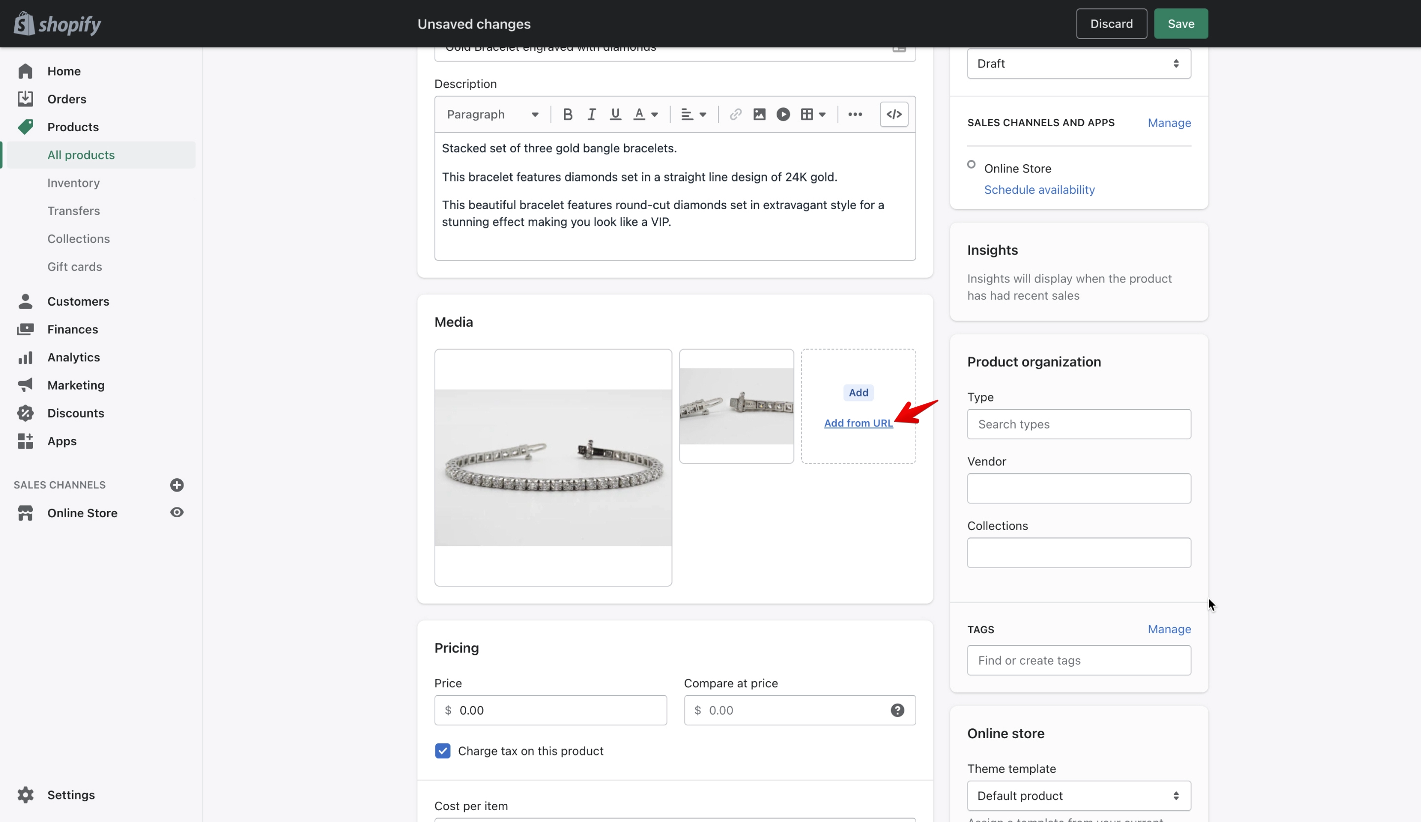 Shopify media video from third-party providers URL