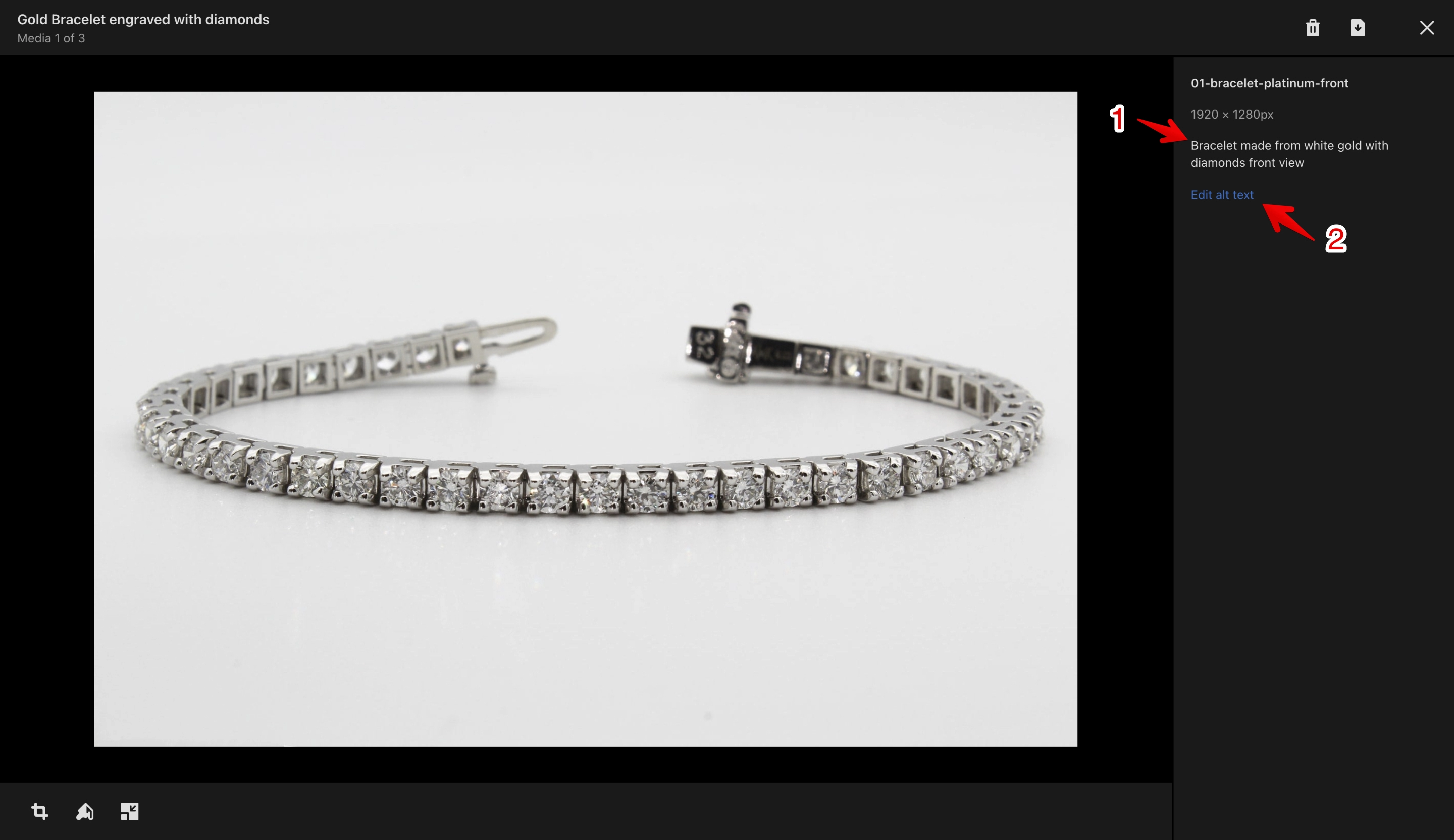Shopify product image SEO details