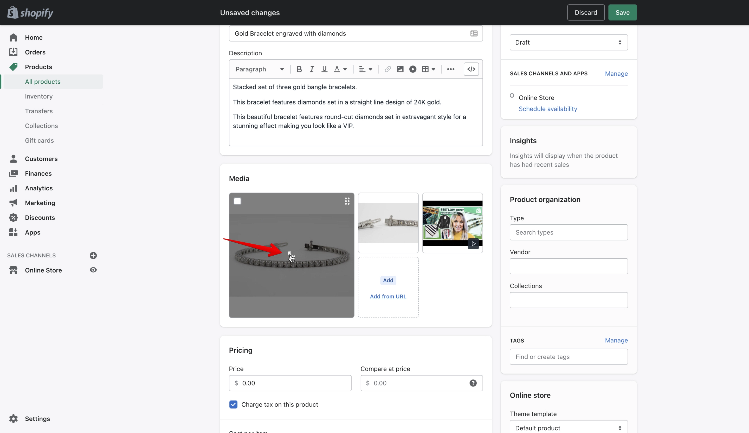 Shopify product image
