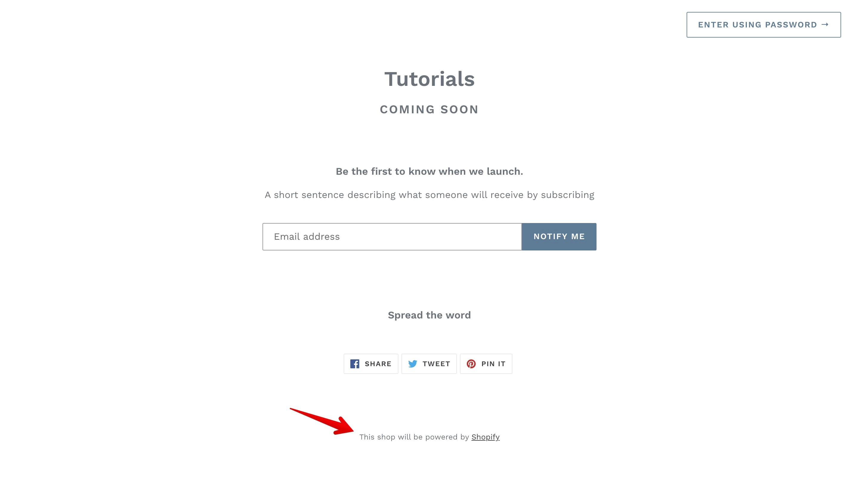 Debut theme offline page copyright.