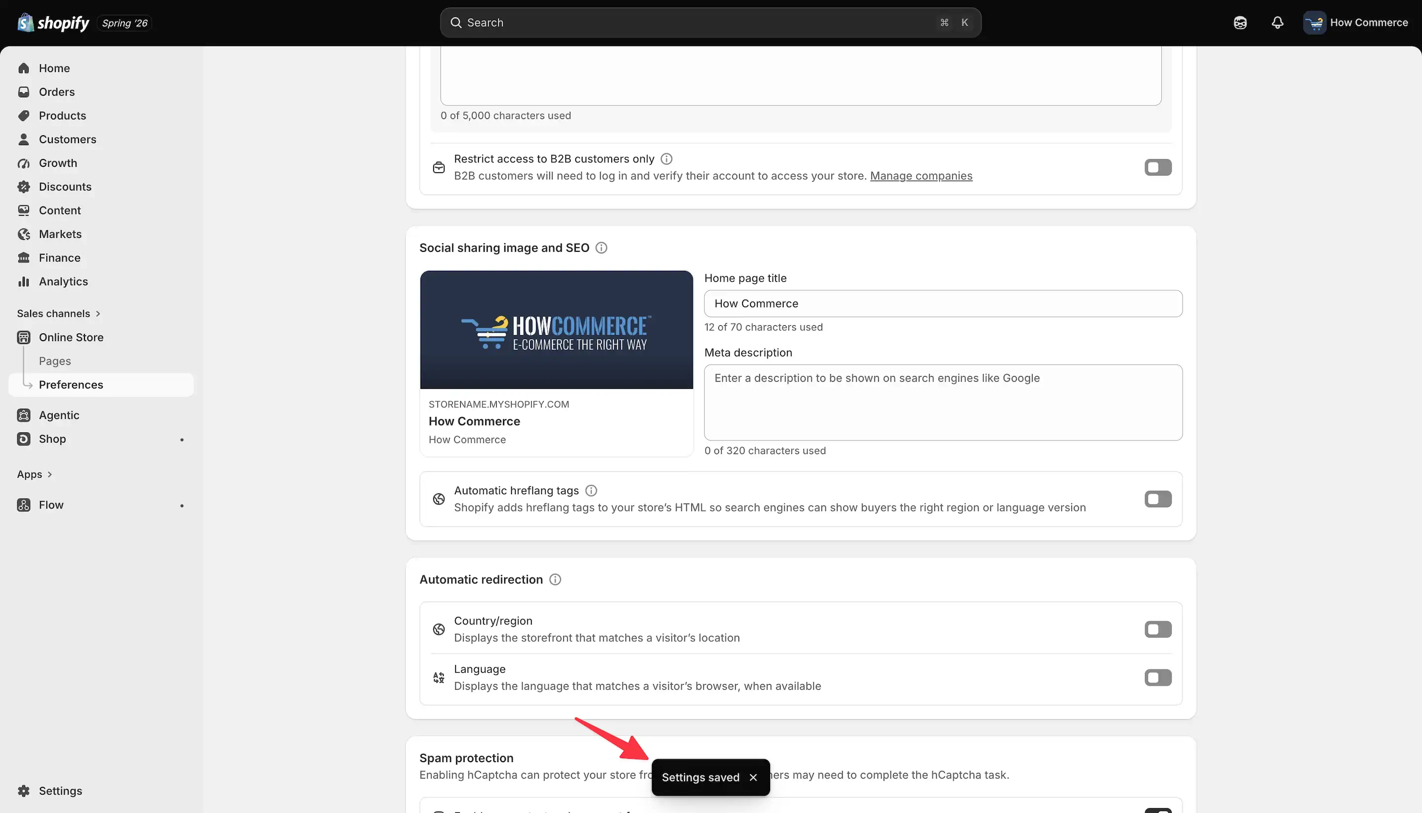 Automatic hreflang tags new settings permanently saved in the database