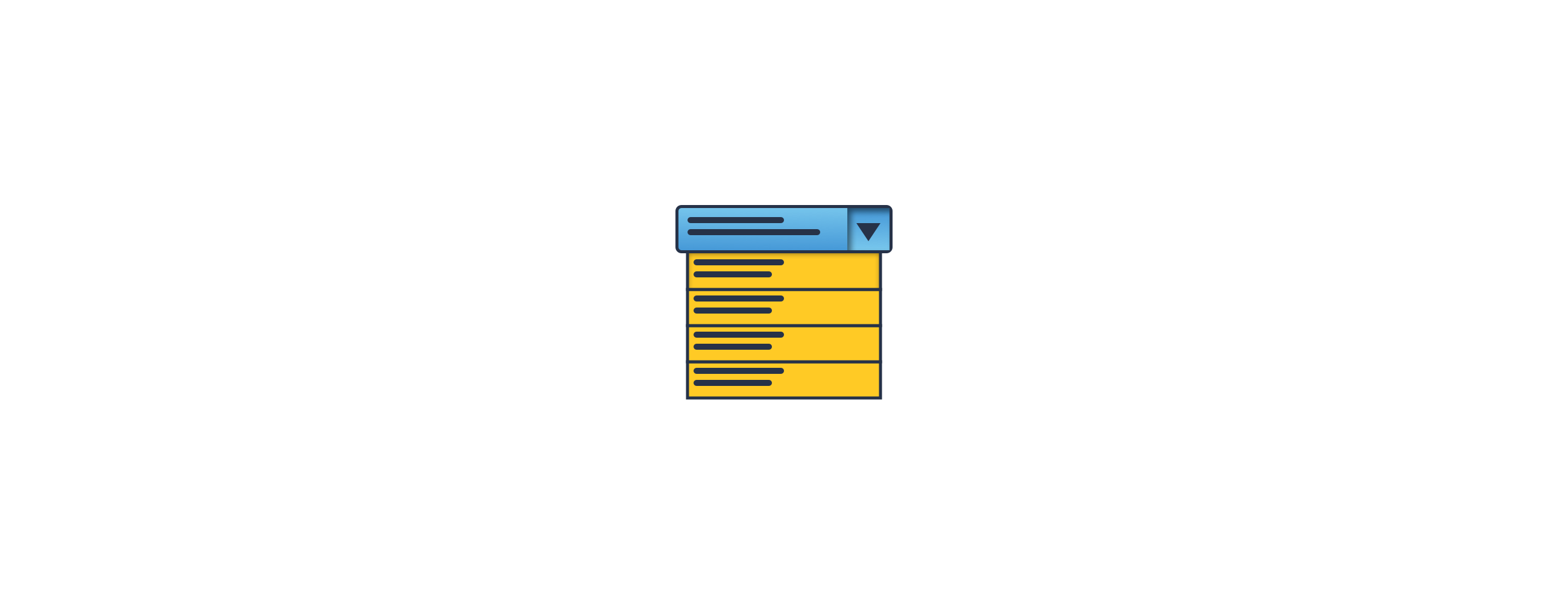 Shopify admin interface showing drop-down menu creation