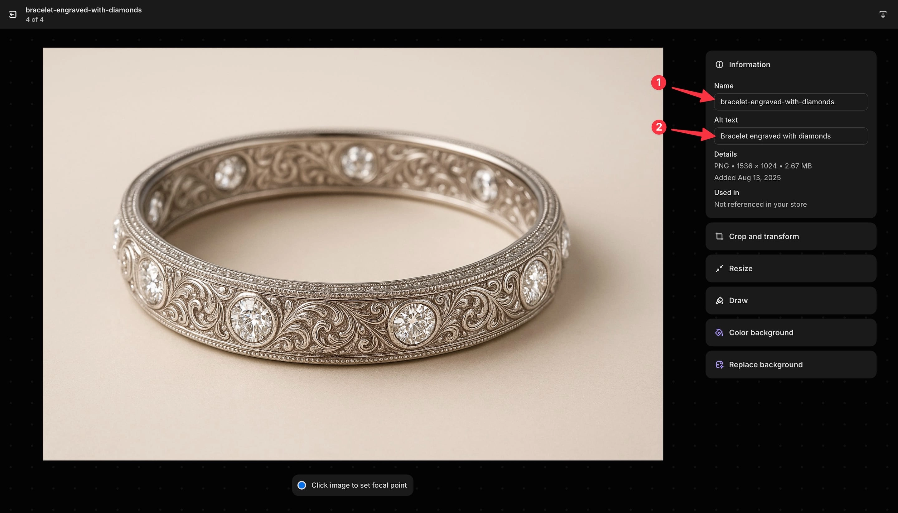Image generated with Shopify AI, name and ALT text based on the prompt text.