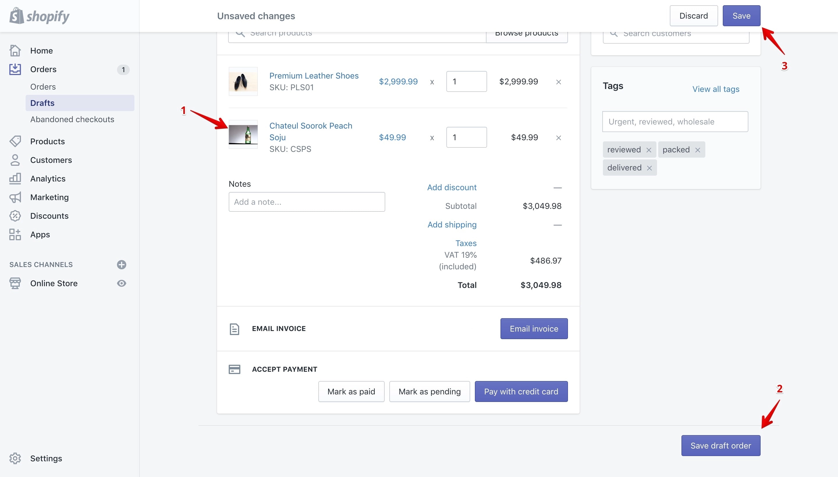 Duplicated order saving.