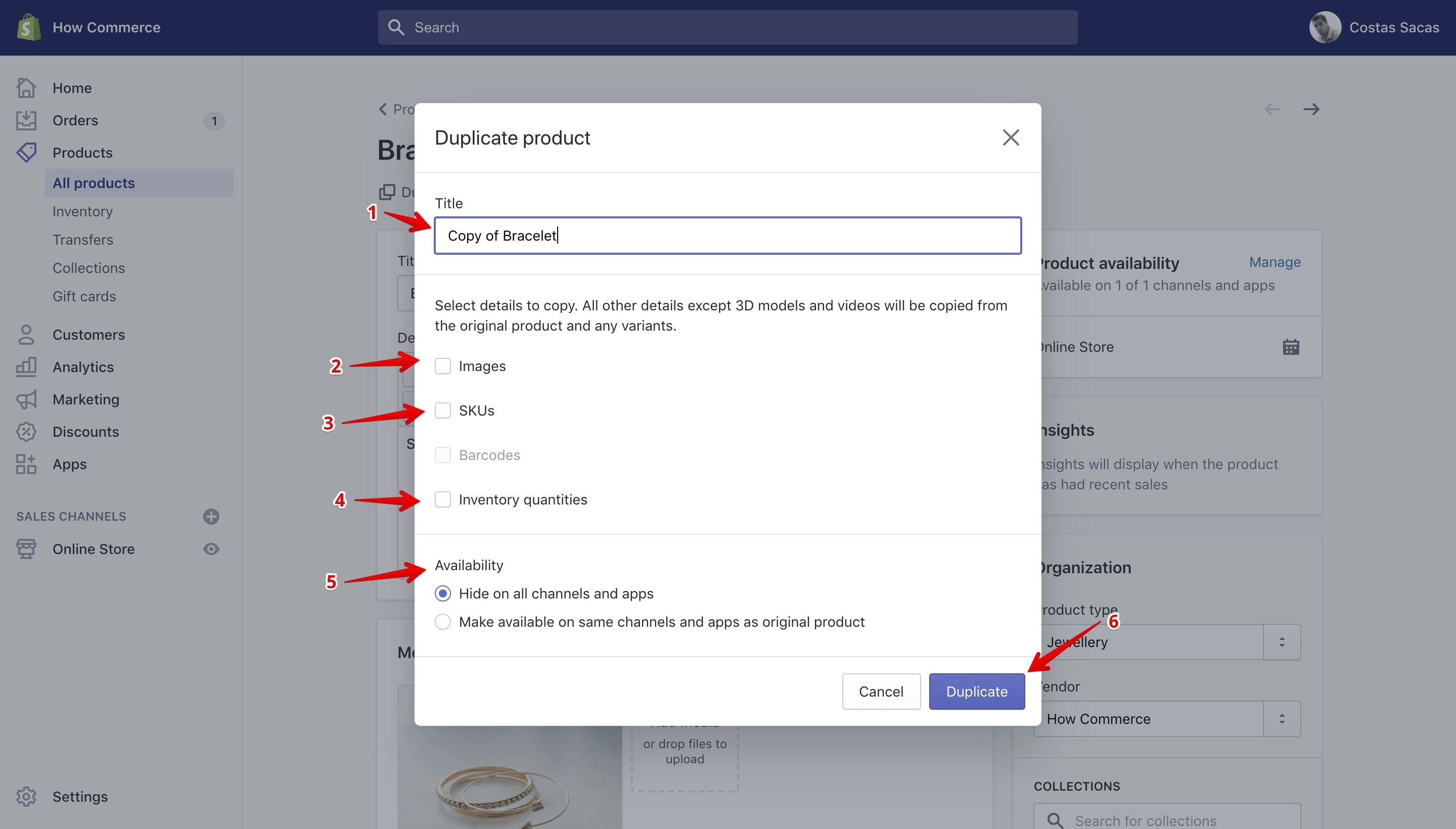 Duplicated product options selection.