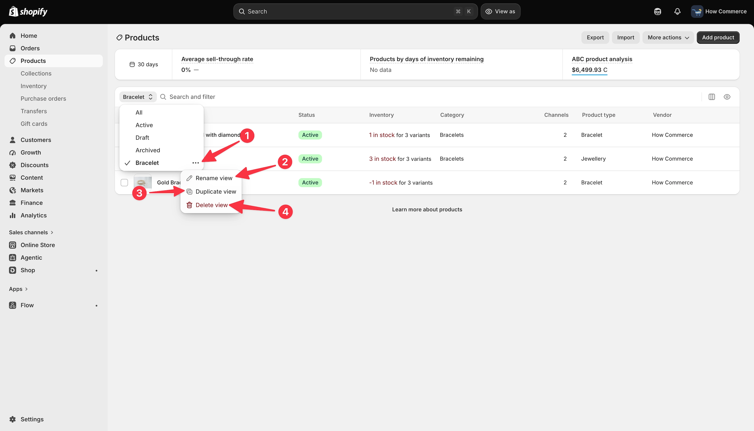 Remove a product view.