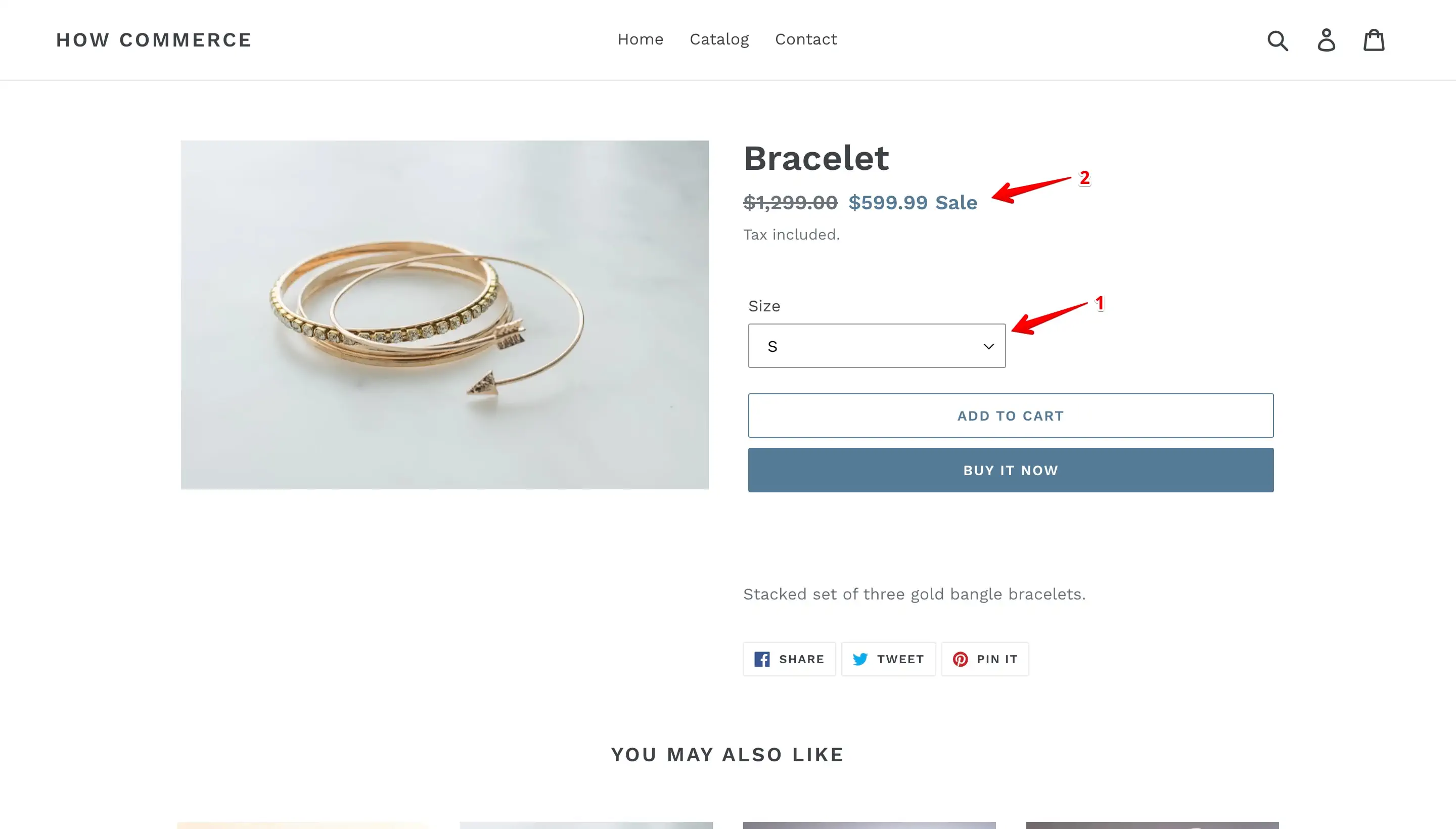 Variants with different sale prices on the Debut theme product page