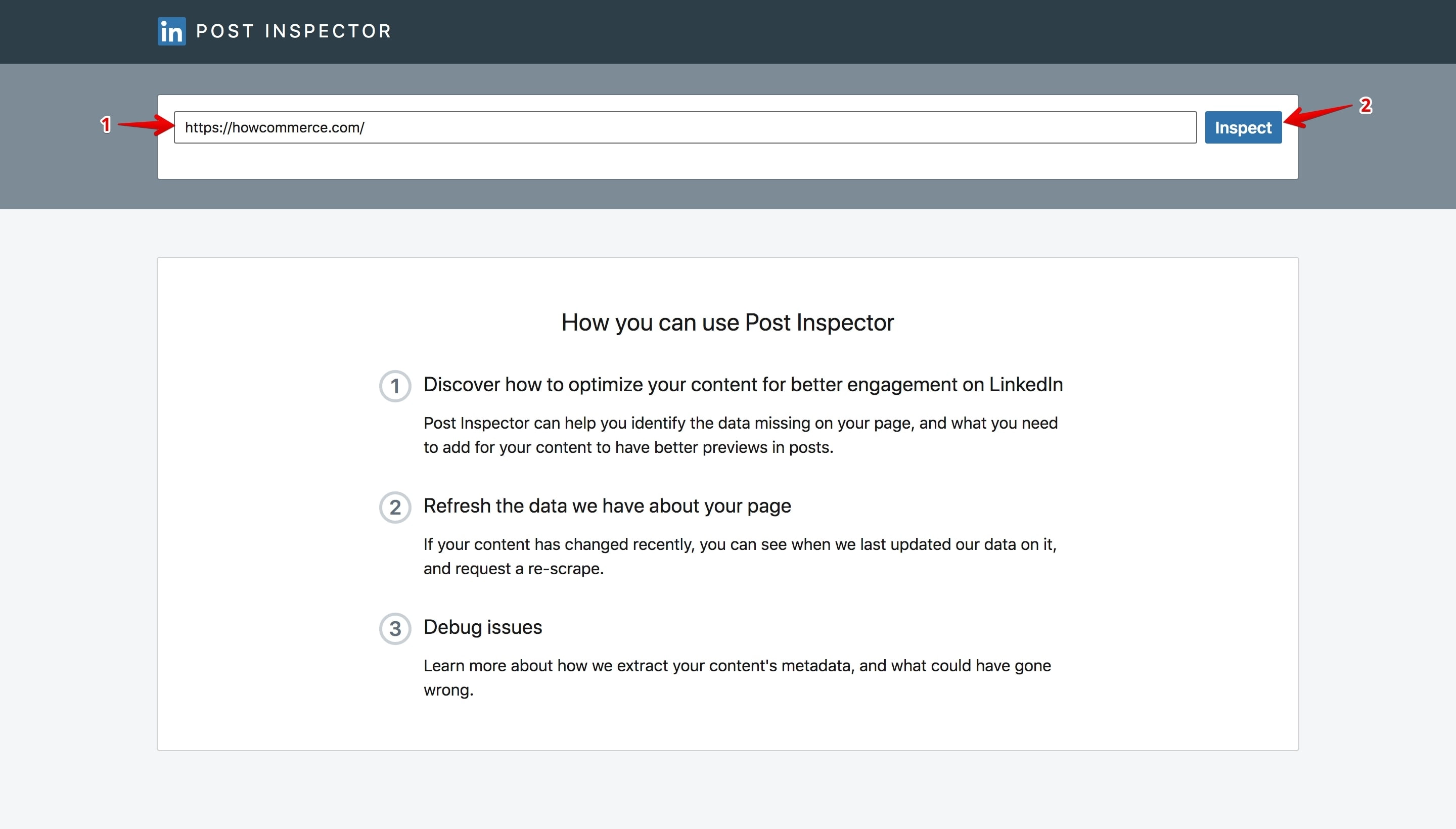 LinkedIn Post Inspector