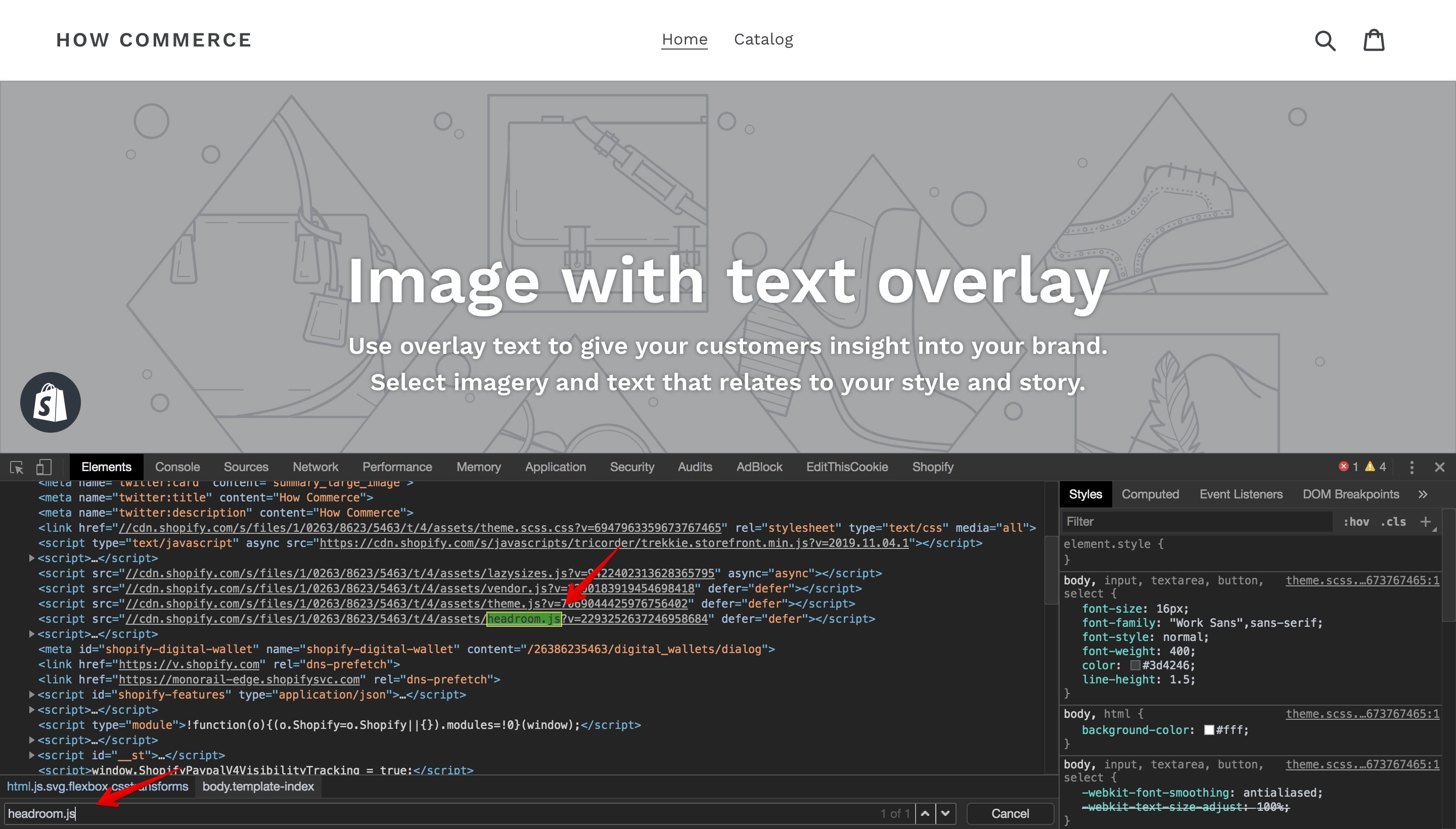 Headroom.js verification.