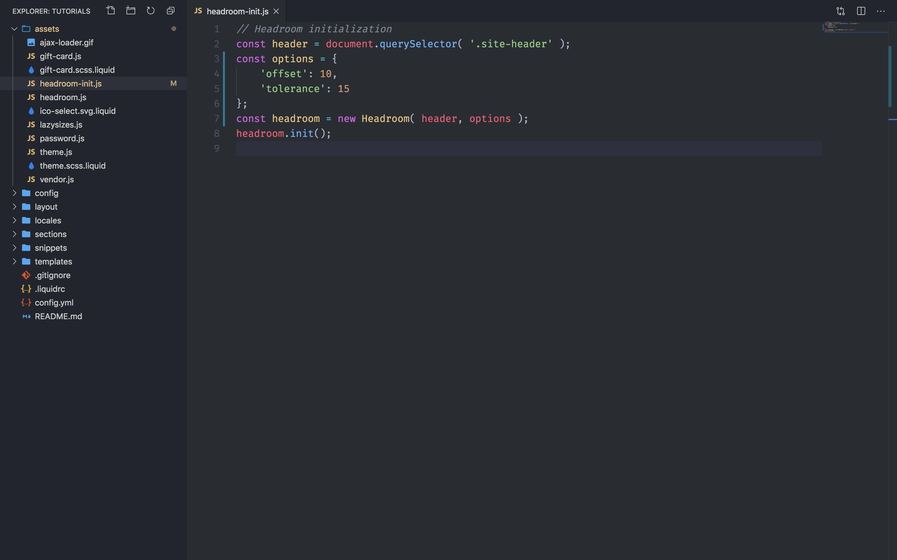 Headroom.js the offset and tolerance options.