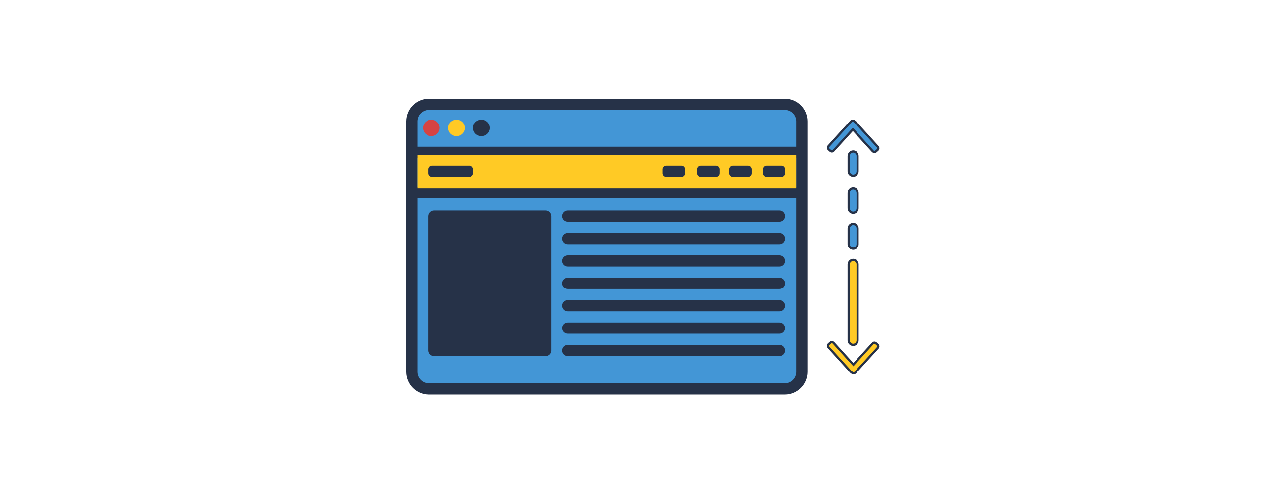 Shopify header showing sticky header implementation with Headroom.js