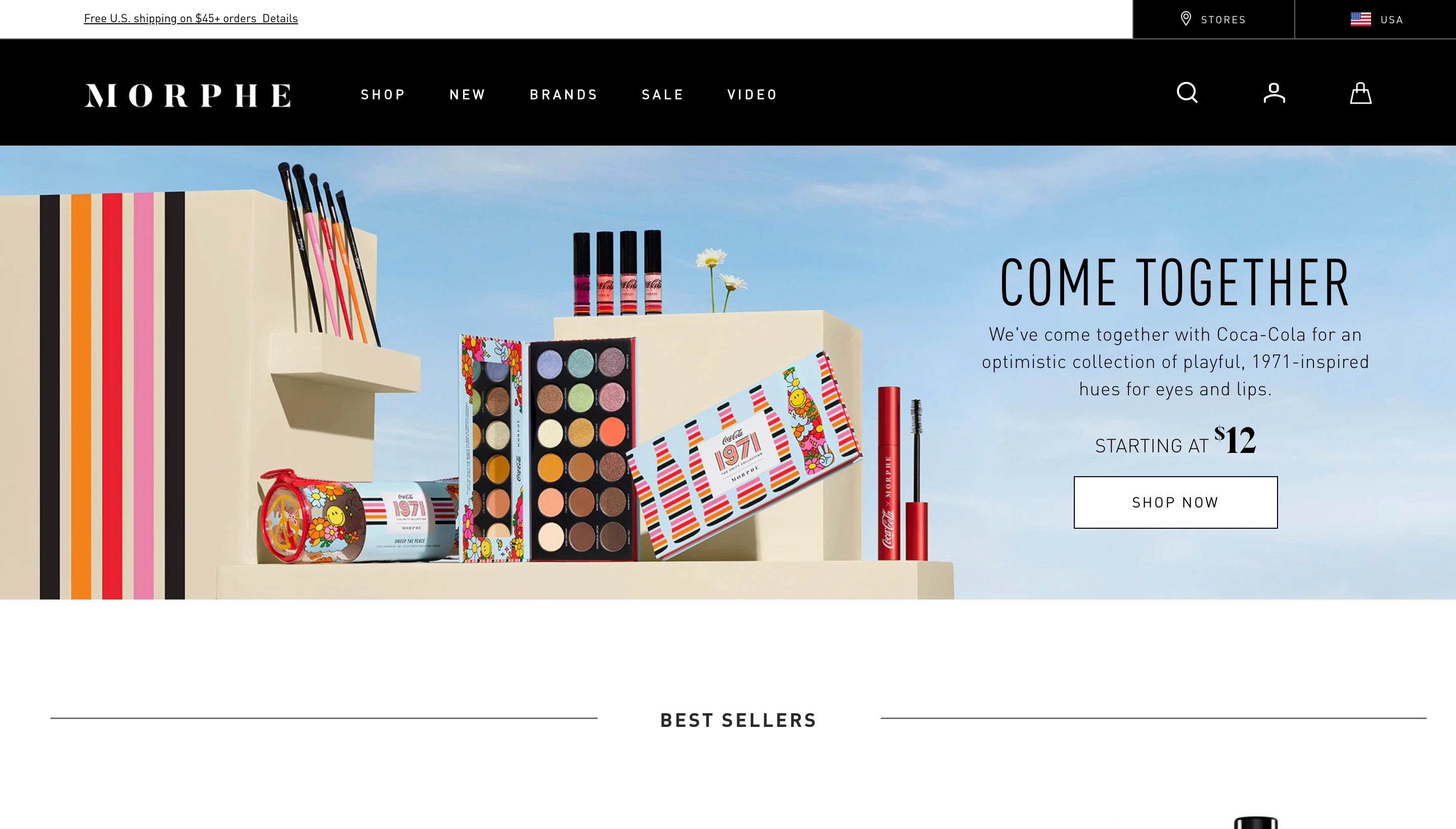 Morphe Shopify store screenshot