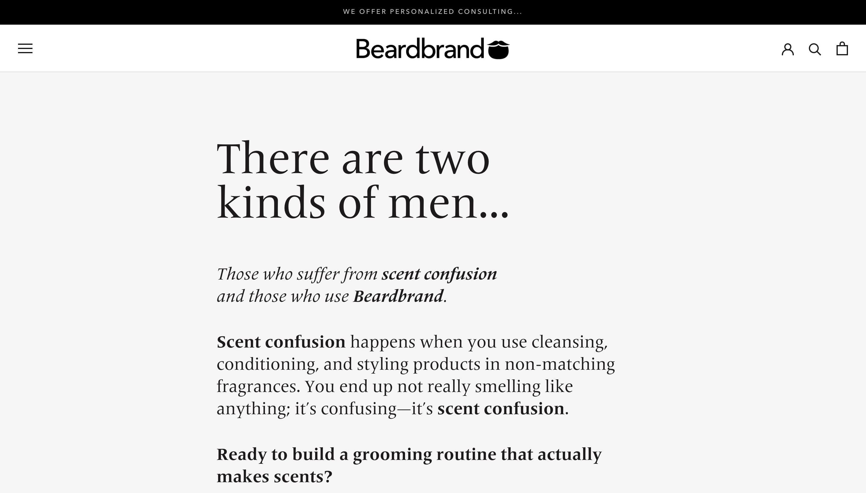 Beardbrand Shopify store screenshot