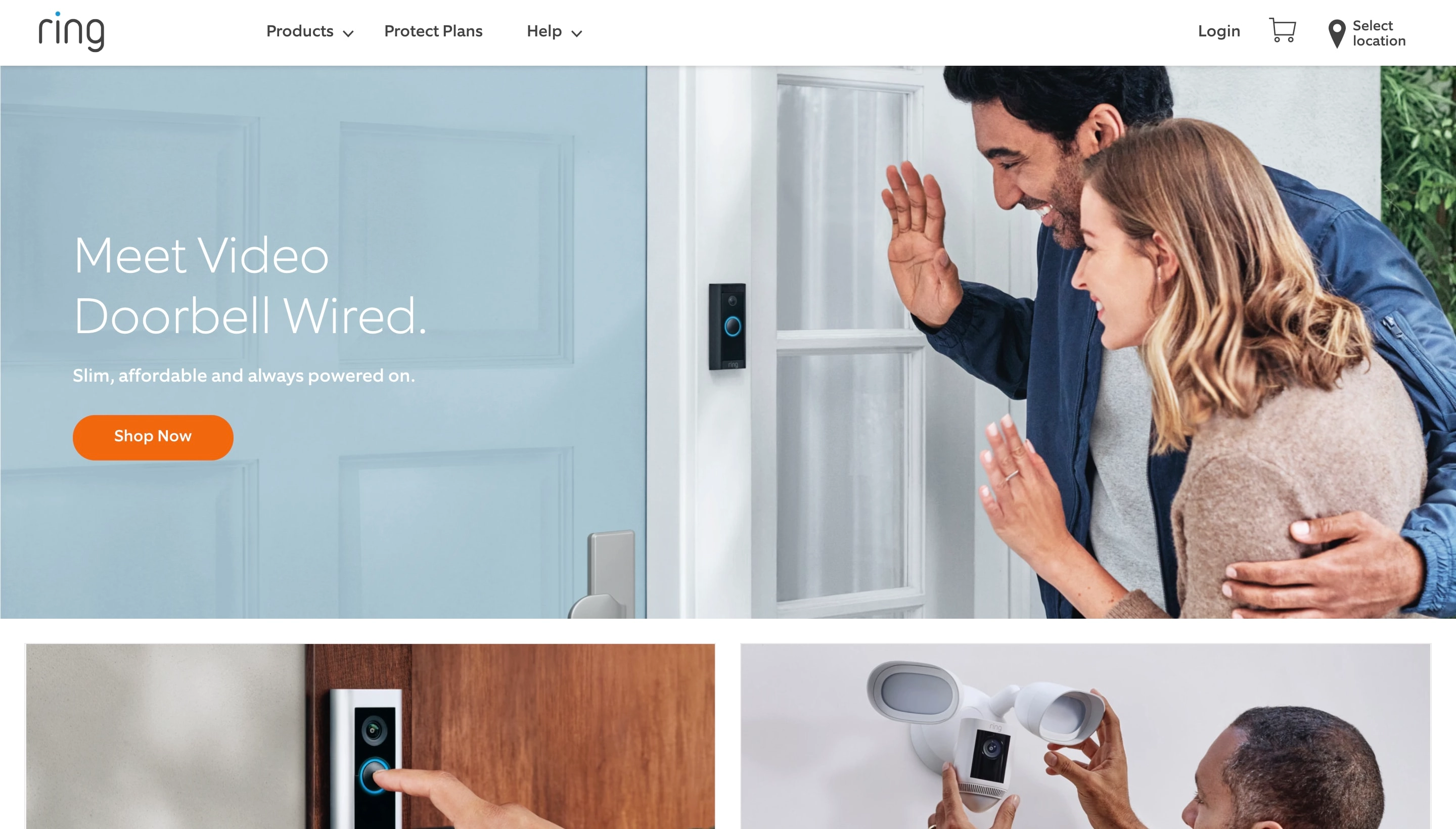 Ring Shopify store screenshot