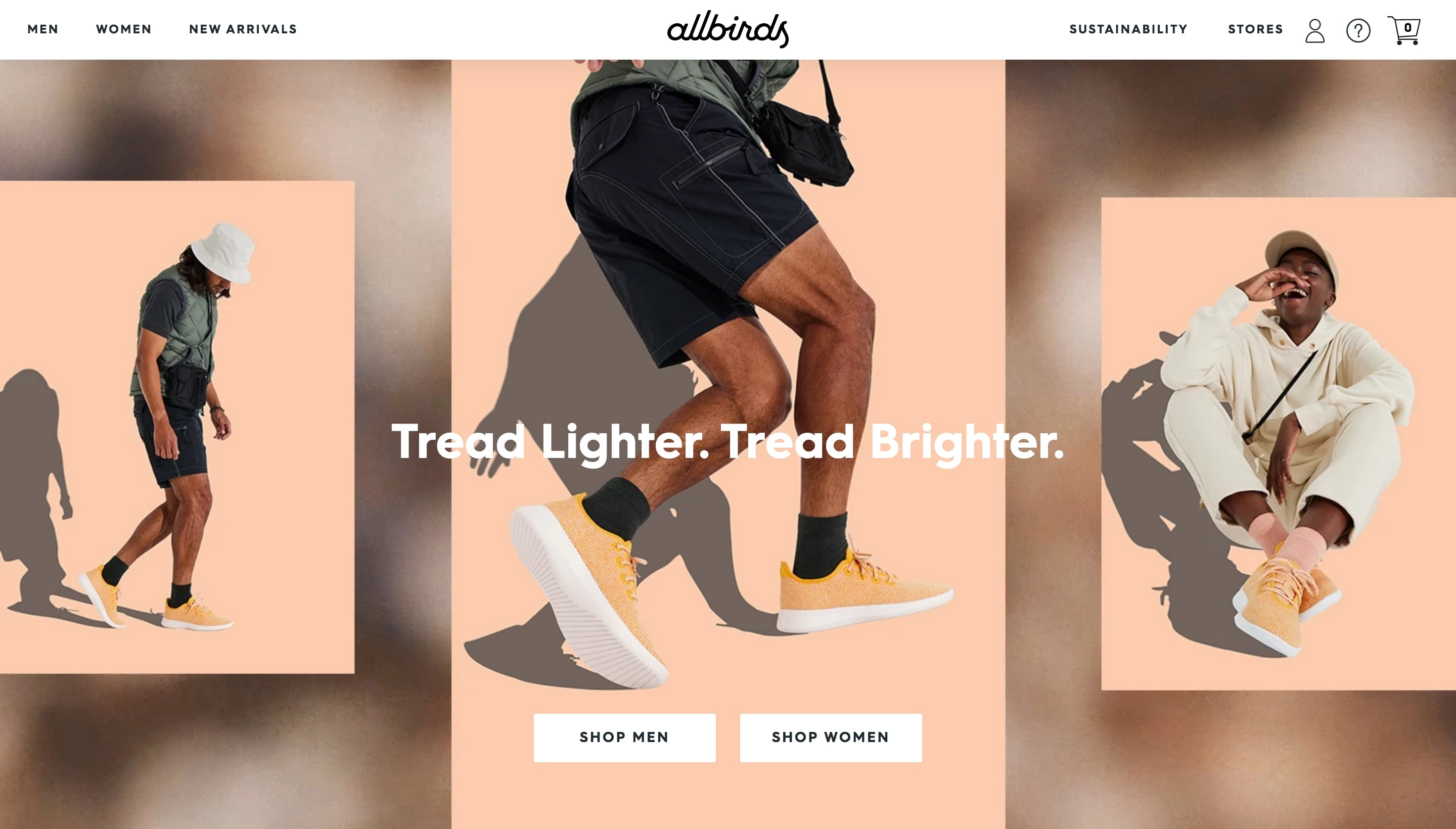 Allbirds Shopify store screenshot