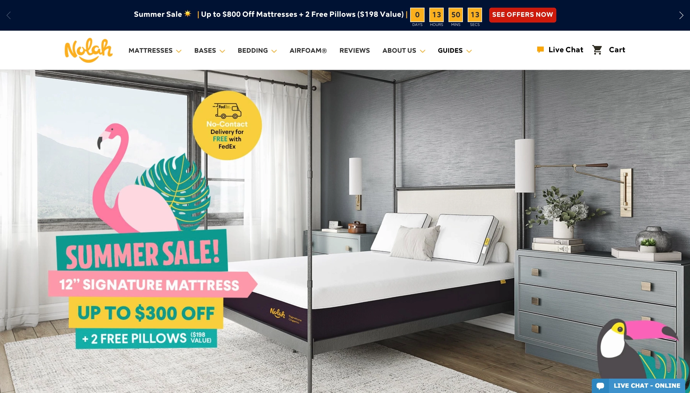 Nolah Shopify store screenshot