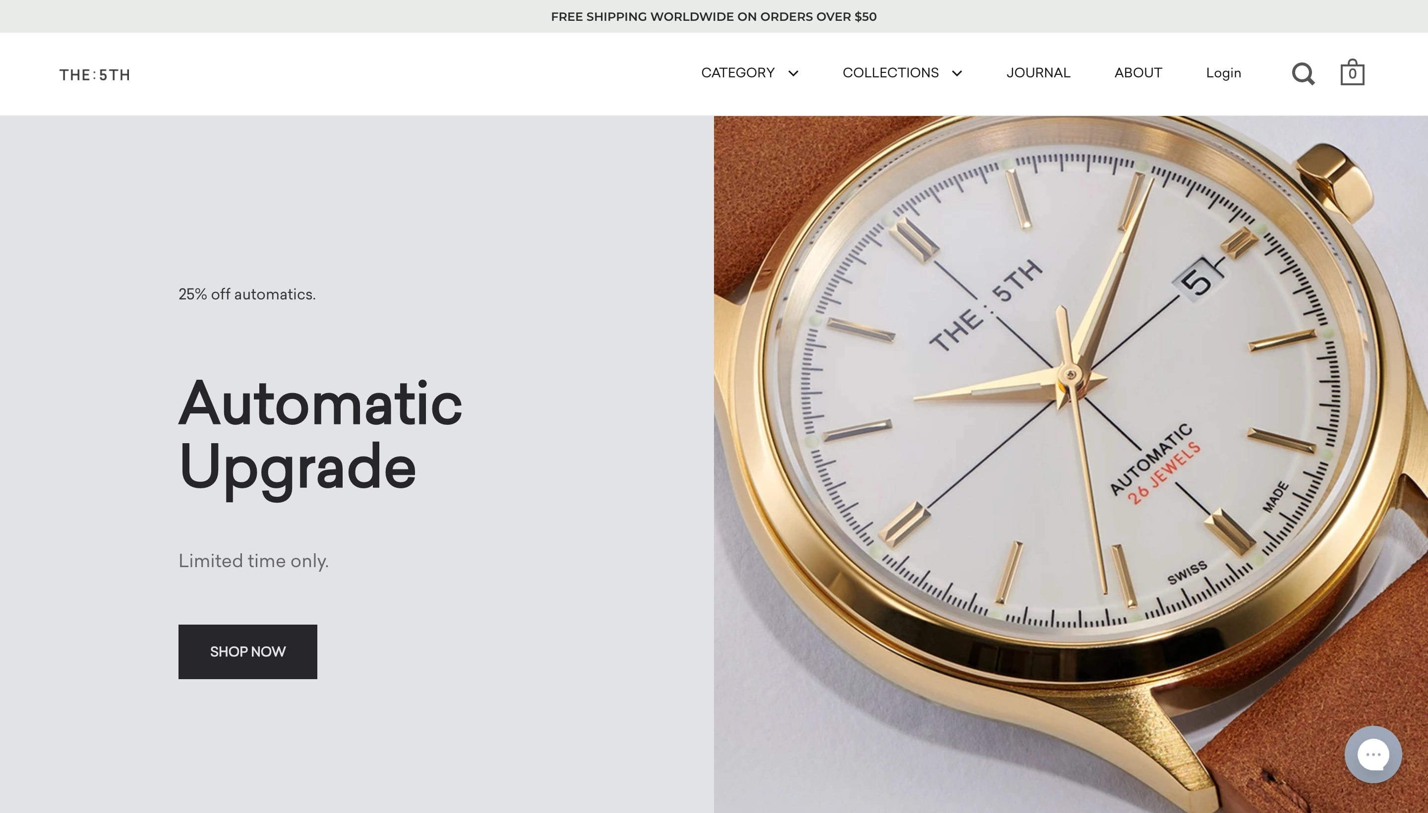 The Fifth Shopify store screenshot