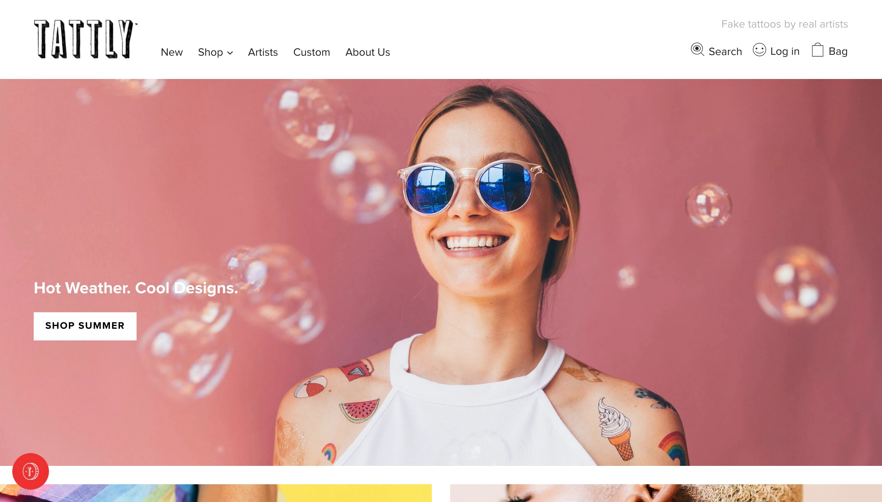 Tattly Shopify store screenshot