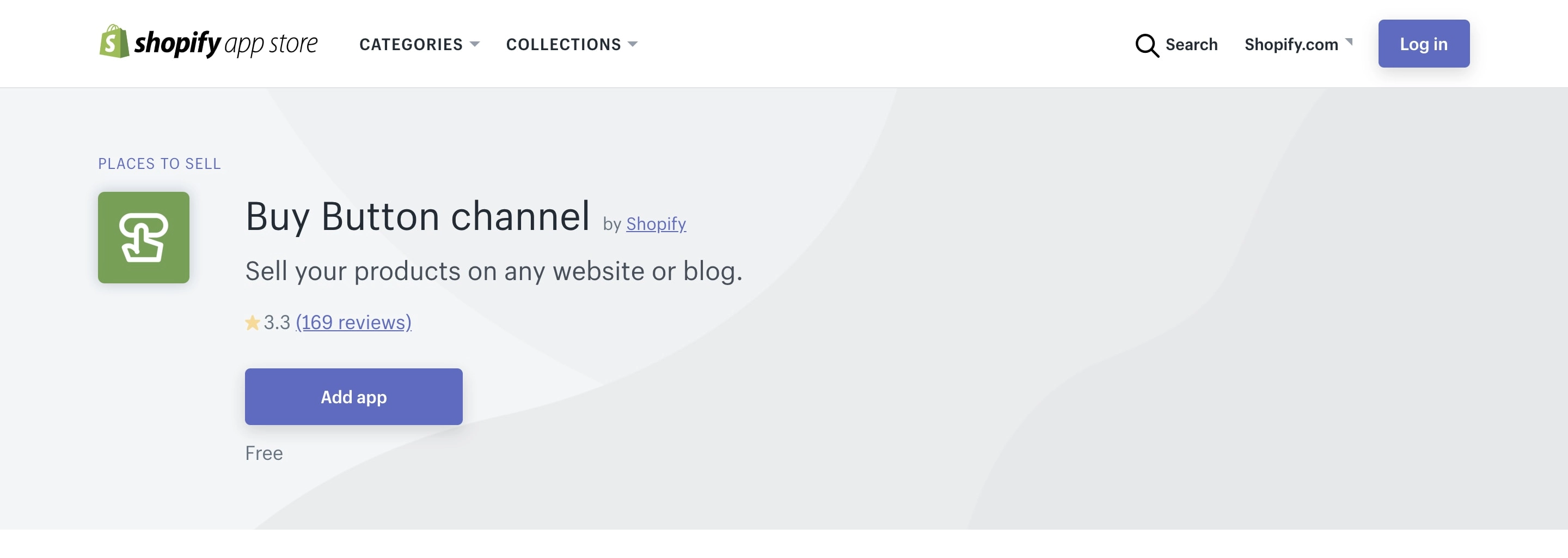Shopify Buy Button channel editor
