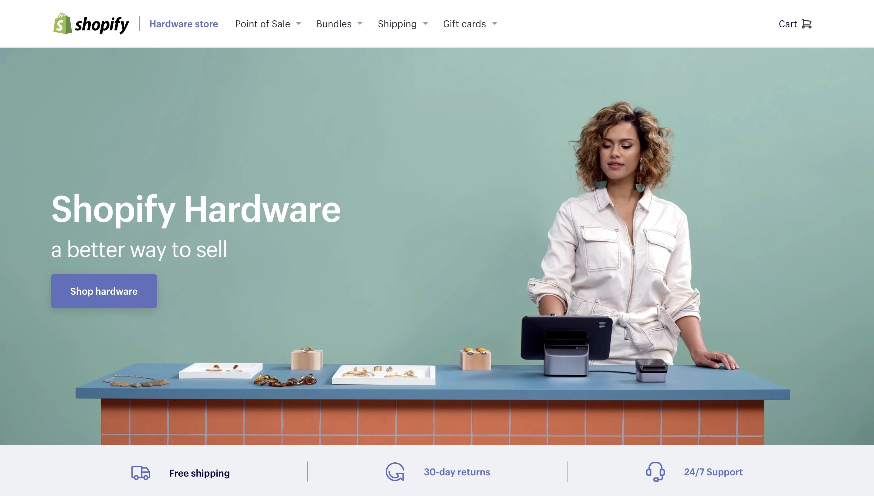 Shopify hardware store with physical devices