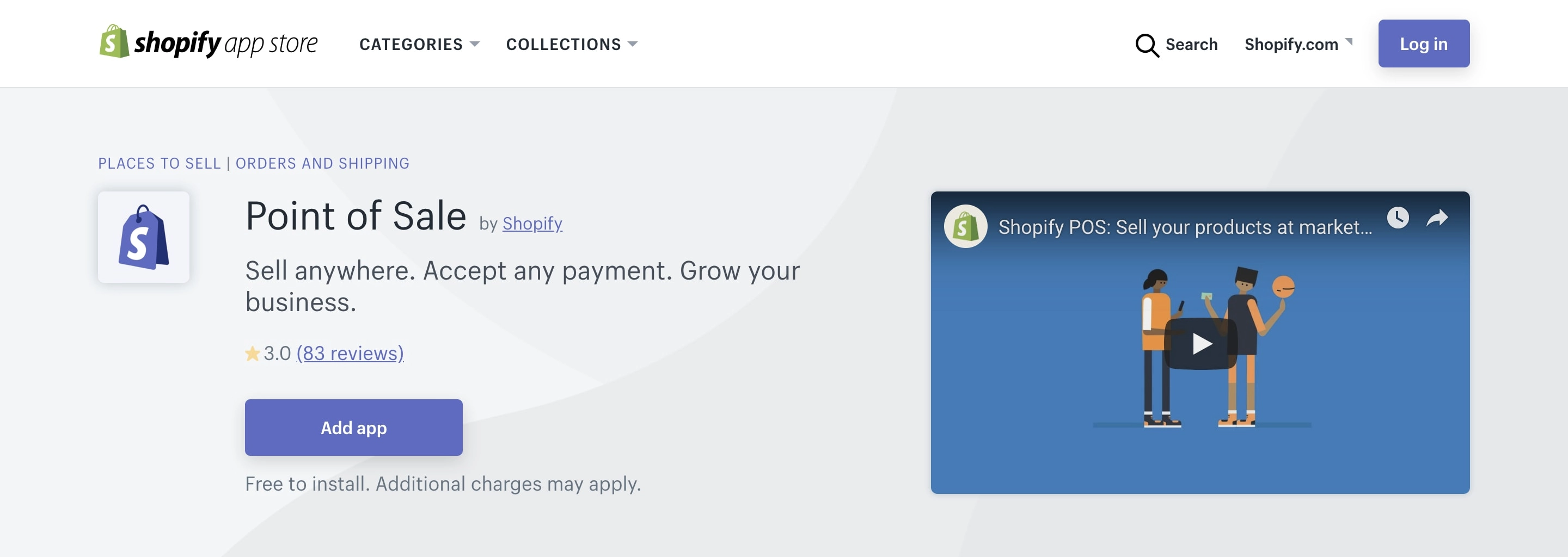 Shopify Point of Sale app screenshot from Apple App Store