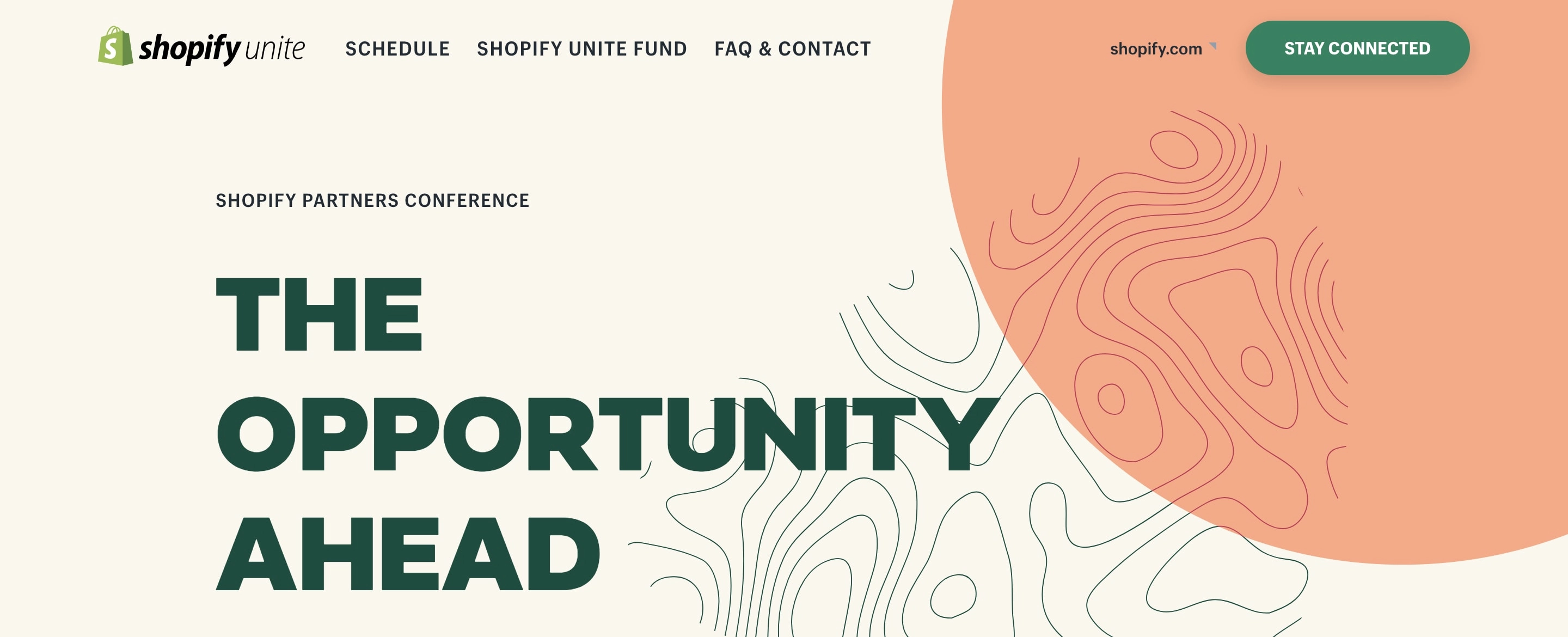 Shopify Unite annual developer conference webpage